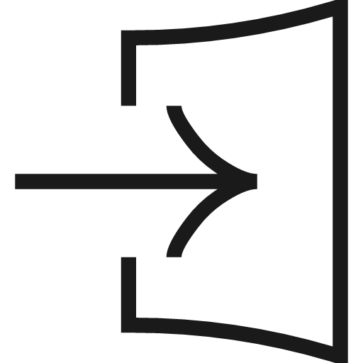Entry icon, line style, from Guidance