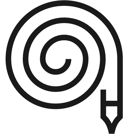 Fire hose icon, line style, from Guidance