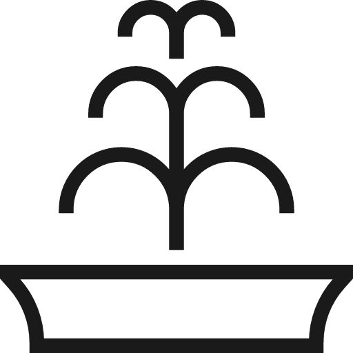 Fountain icon, line style, from Guidance