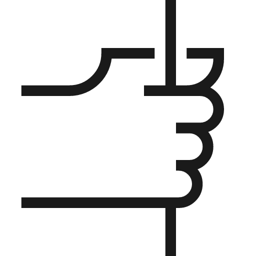 Hold tight icon, line style, from Guidance