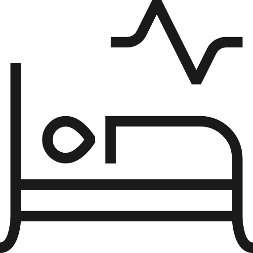 Intensive care icon, line style, from Guidance