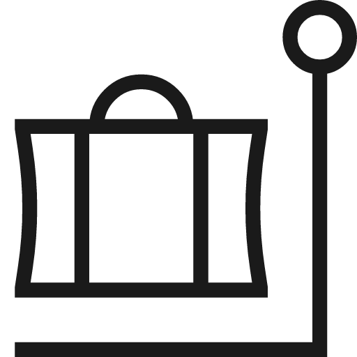Luggage check in icon, line style, from Guidance