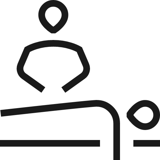 Massage icon, line style, from Guidance