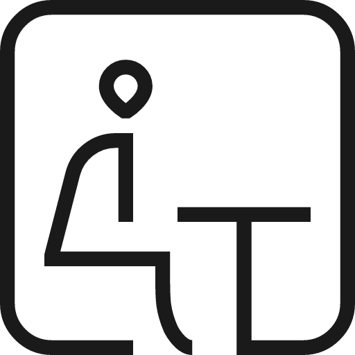 Office pod icon, line style, from Guidance