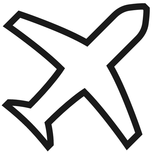 Plane icon, line style, from Guidance