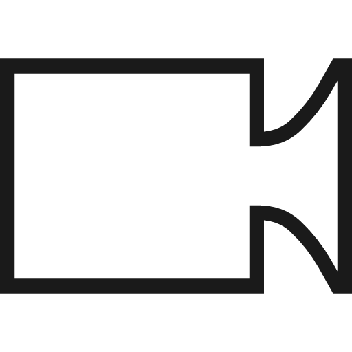 Video icon, line style, from Guidance