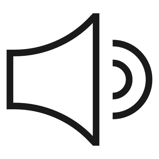 Volume icon, line style, from Guidance