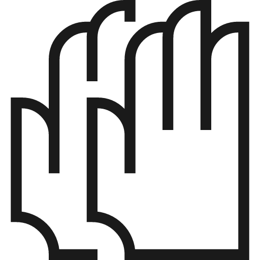 Wear gloves icon, line style, from Guidance