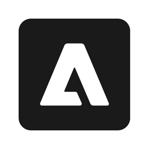 Baseline adobe icon, solid style, from Google Material Icons