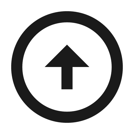 Baseline arrow circle up icon, solid style, from Google Material Icons