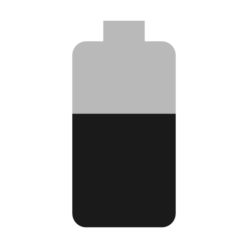 Baseline battery 60 icon, solid style, from Google Material Icons