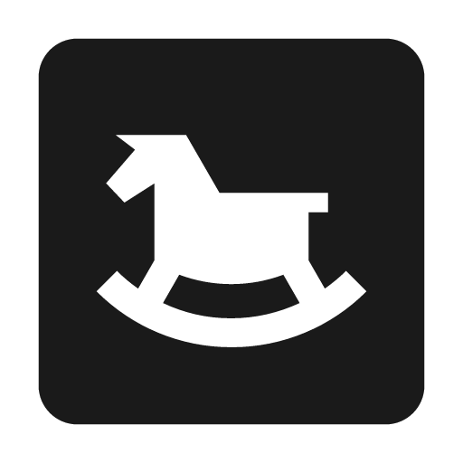 Baseline bedroom baby icon, solid style, from Google Material Icons