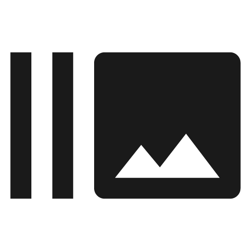 Baseline burst mode icon, solid style, from Google Material Icons