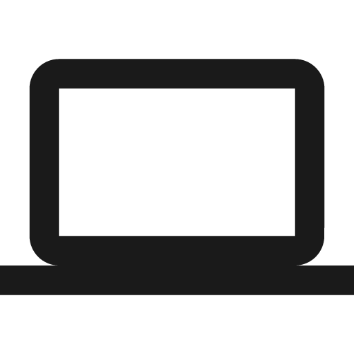 Baseline computer icon, solid style, from Google Material Icons