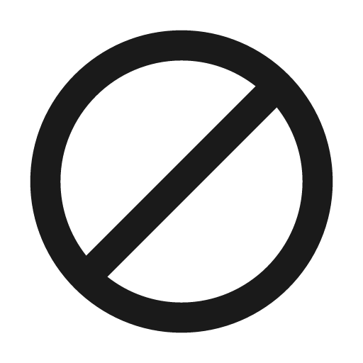 Baseline do disturb icon, solid style, from Google Material Icons