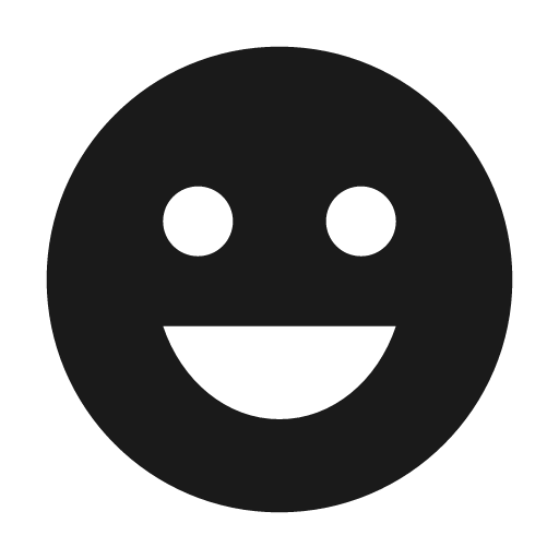 Baseline emoji emotions icon, solid style, from Google Material Icons