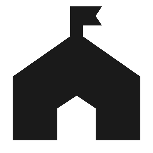 Baseline festival icon, solid style, from Google Material Icons