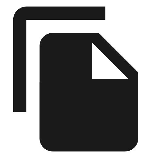 Baseline file copy icon, solid style, from Google Material Icons