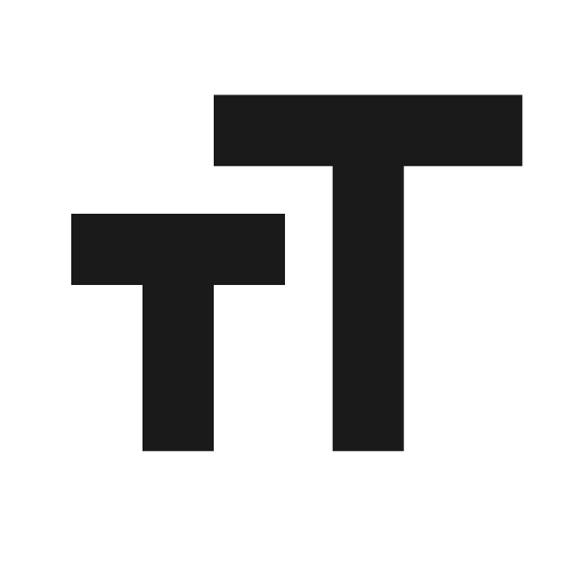 Baseline format size icon, solid style, from Google Material Icons