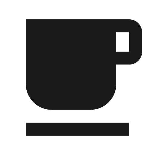 Baseline free breakfast icon, solid style, from Google Material Icons