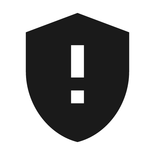 Baseline gpp maybe icon, solid style, from Google Material Icons