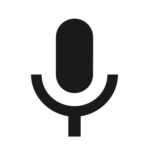 Baseline keyboard voice icon, solid style, from Google Material Icons