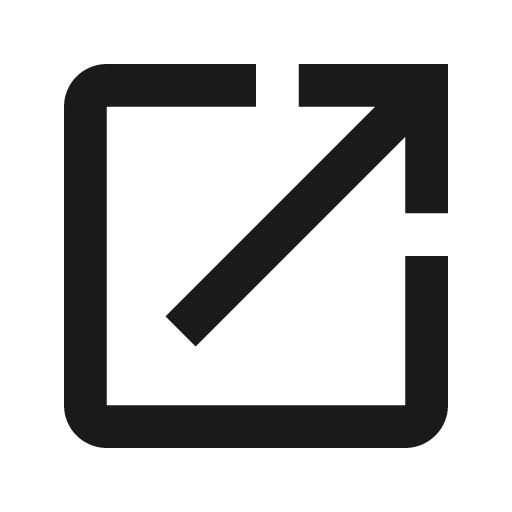 Baseline launch icon, solid style, from Google Material Icons