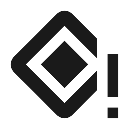 Baseline nearby error icon, solid style, from Google Material Icons