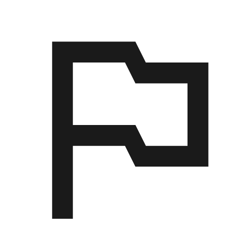 Baseline outlined flag icon, solid style, from Google Material Icons