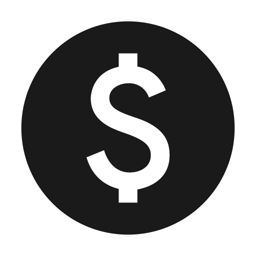 Baseline paid icon, solid style, from Google Material Icons