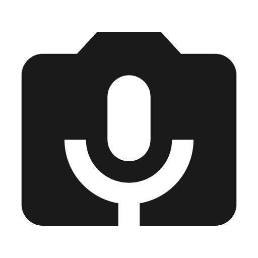 Baseline perm camera mic icon, solid style, from Google Material Icons