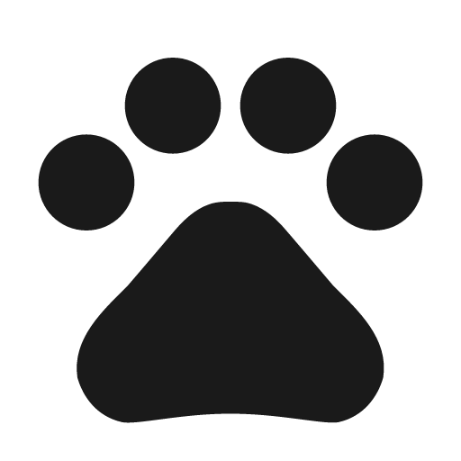 Baseline pets icon, solid style, from Google Material Icons
