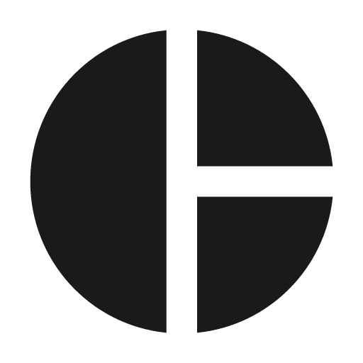 Baseline pie chart icon, solid style, from Google Material Icons