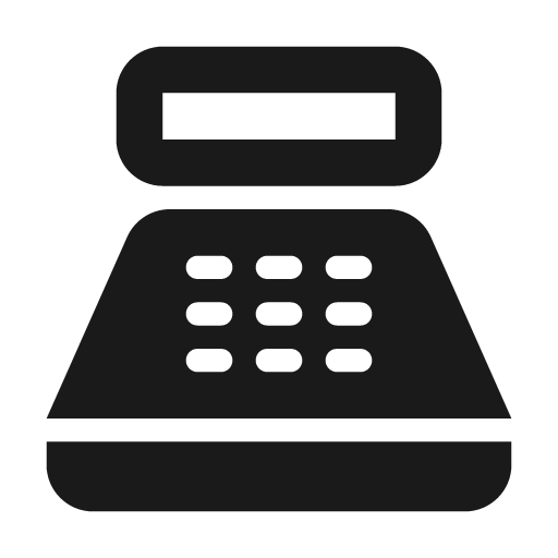 Baseline point of sale icon, solid style, from Google Material Icons
