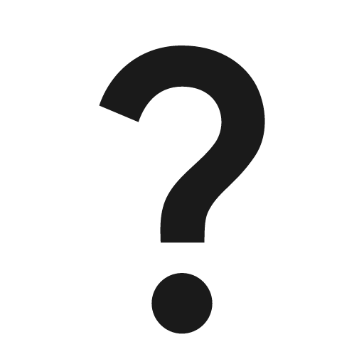 Baseline question mark icon, solid style, from Google Material Icons