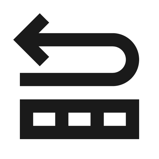 Baseline repartition icon, solid style, from Google Material Icons