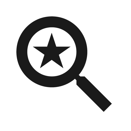 Baseline saved search icon, solid style, from Google Material Icons