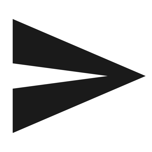 Baseline send icon, solid style, from Google Material Icons