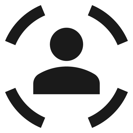 Baseline sensor occupied icon, solid style, from Google Material Icons