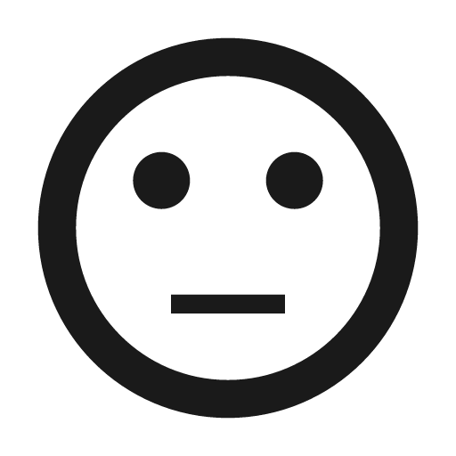 Baseline sentiment neutral icon, solid style, from Google Material Icons