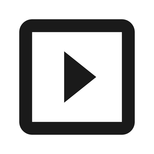 Baseline slideshow icon, solid style, from Google Material Icons