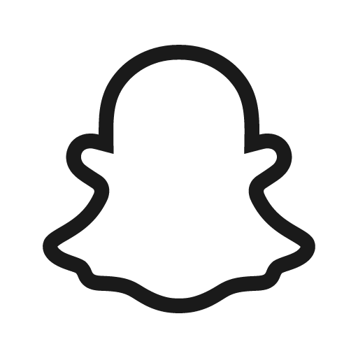 Baseline snapchat icon, solid style, from Google Material Icons