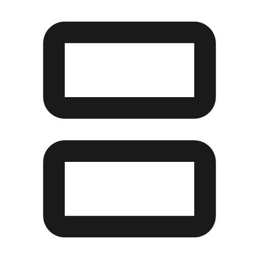 Baseline splitscreen icon, solid style, from Google Material Icons