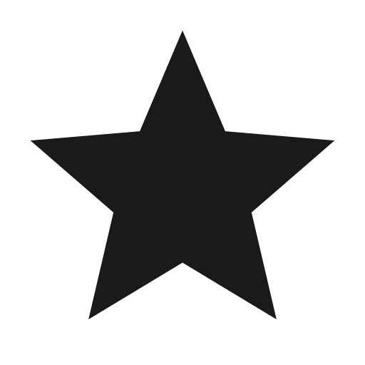 Baseline star icon, solid style, from Google Material Icons