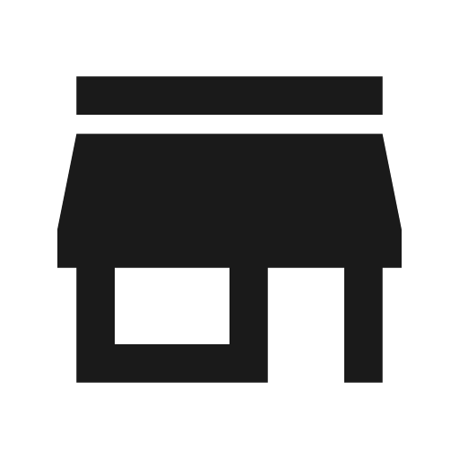 Baseline store icon, solid style, from Google Material Icons