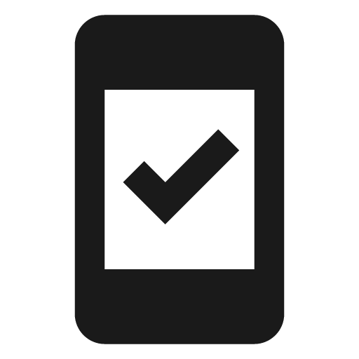 Baseline system security update good icon, solid style, from Google Material Icons
