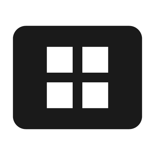 Baseline view cozy icon, solid style, from Google Material Icons