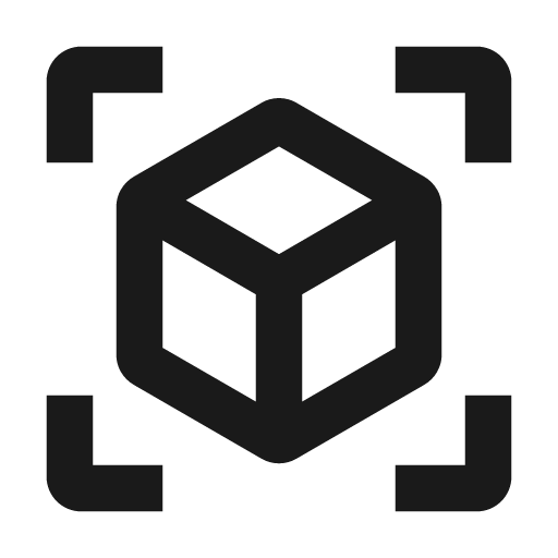 Baseline view in ar icon, solid style, from Google Material Icons