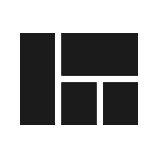 Baseline view quilt icon, solid style, from Google Material Icons