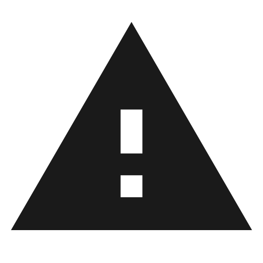 Baseline warning icon, solid style, from Google Material Icons